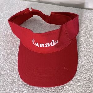 5/$25 Red Canada Visor Adjustable Fit